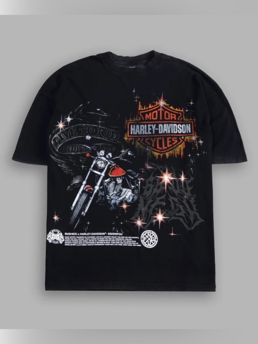 NWT Darc Sport X Harley Davidson Real Steel Premium Tee Black XL